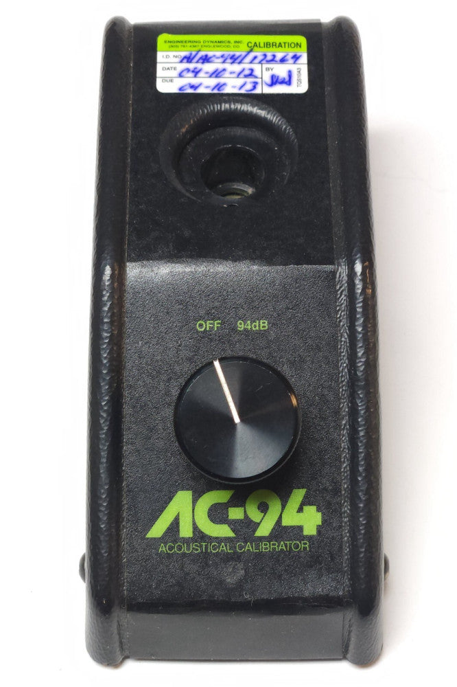 AMETEK DUPONT AC-94 MK-2 MK-3 ACOUSTICAL DOSIMETER CALIBRATOR 94 dB