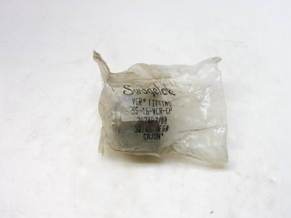 SWAGELOK SS-16-VCR-CP STAINLESS STEEL VCR FITTING CAP 1"