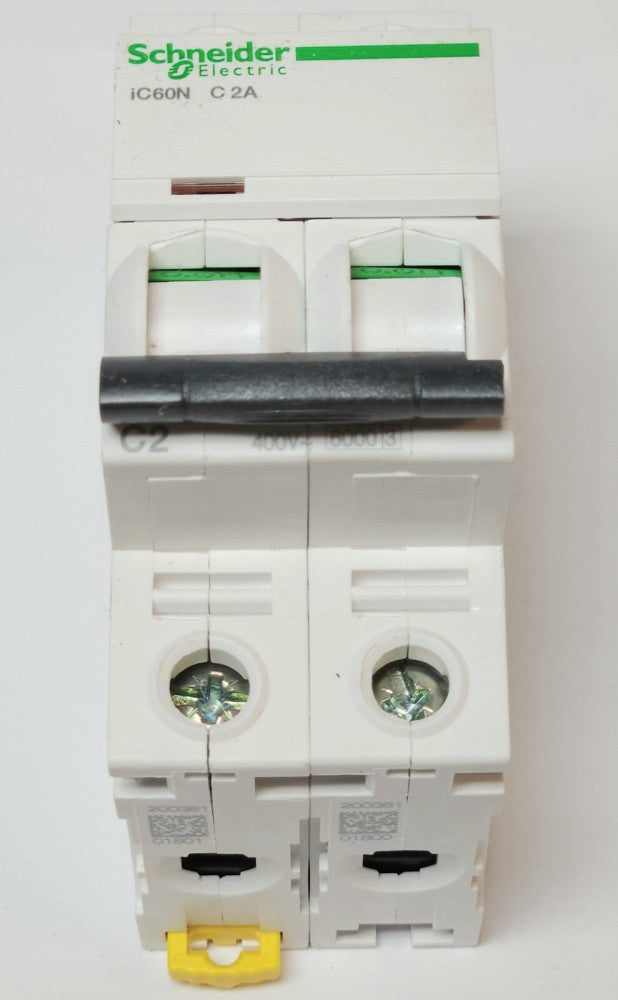 SCHNEIDER ELECTRIC A9F74202 Actia IC60N C 2A 2 Pole 20 AMP Circuit Breaker 400