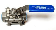 FNW M5XG6 Stainless Steel Ball Valve 1/2" CF8M 1000CWP Fig-310A 150 WSP