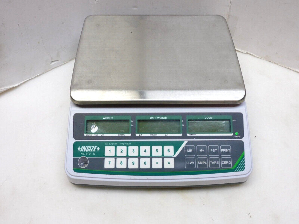 INSIZE 8101-30 30KG 60LB CAPACITY LCD PORTION CONTROL & COUNTING BENCH SCALES
