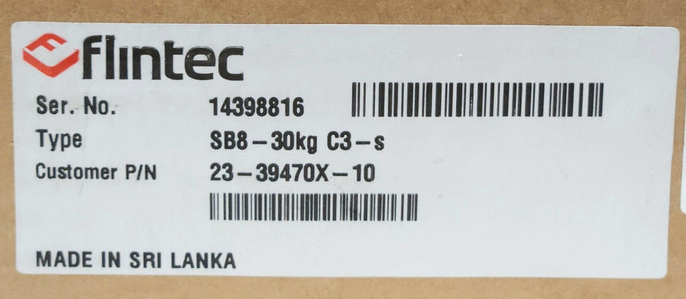 FLINTEC SB8 30Kg C3-S 23 39470X 10 Load Cell Weight Sensor