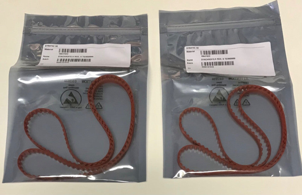 LOT OF 2 HOLOGIC STRATEC SE Synchrofelx RED 6 T5 900mm Incubator Belt