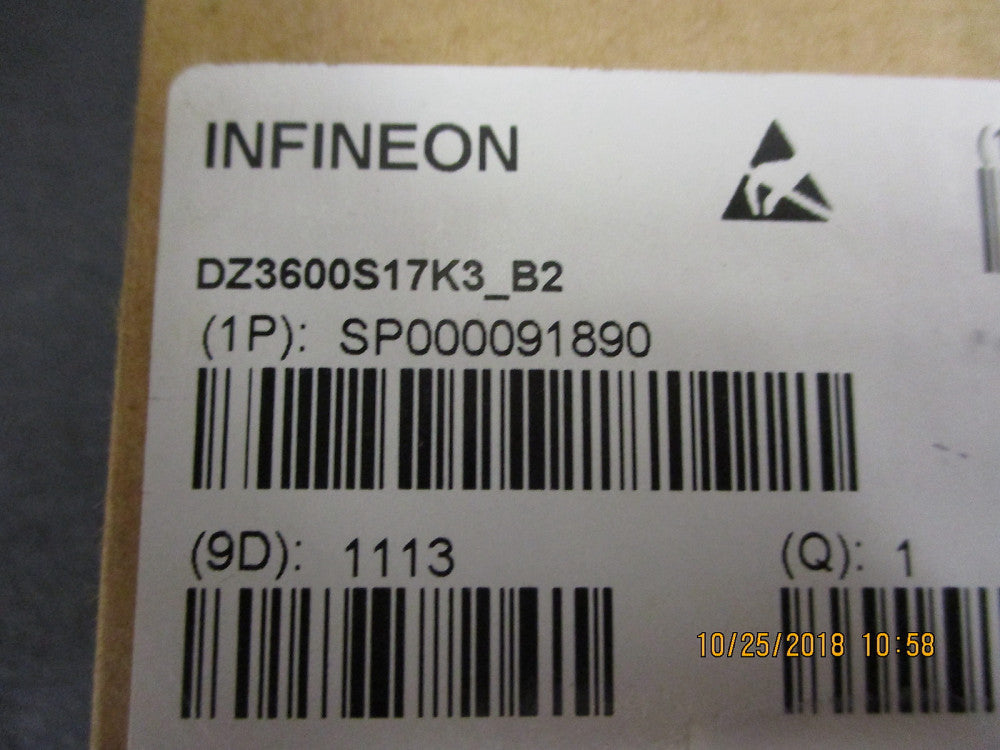 DZ3600S17K3B2 Infineon IGBT Module 1700V 3600A 6-pin A-IHM190-1 Trays BRAND NEW!