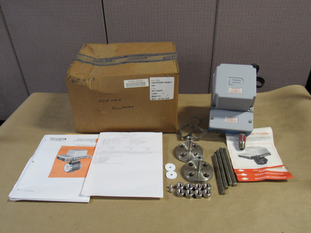FISCHER PORTER MAGNETIC FLOW METER 10D1476SH011M29KY13A1112X1 1/10" 3MM 4.062LPM