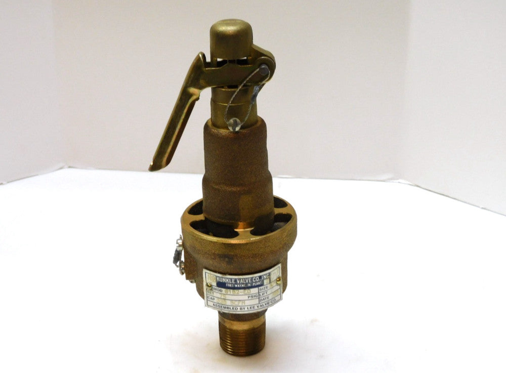 KUNKLE 6182-ED SAFETY RELIEF VALVE SIZE 3/4 165 PSIG
