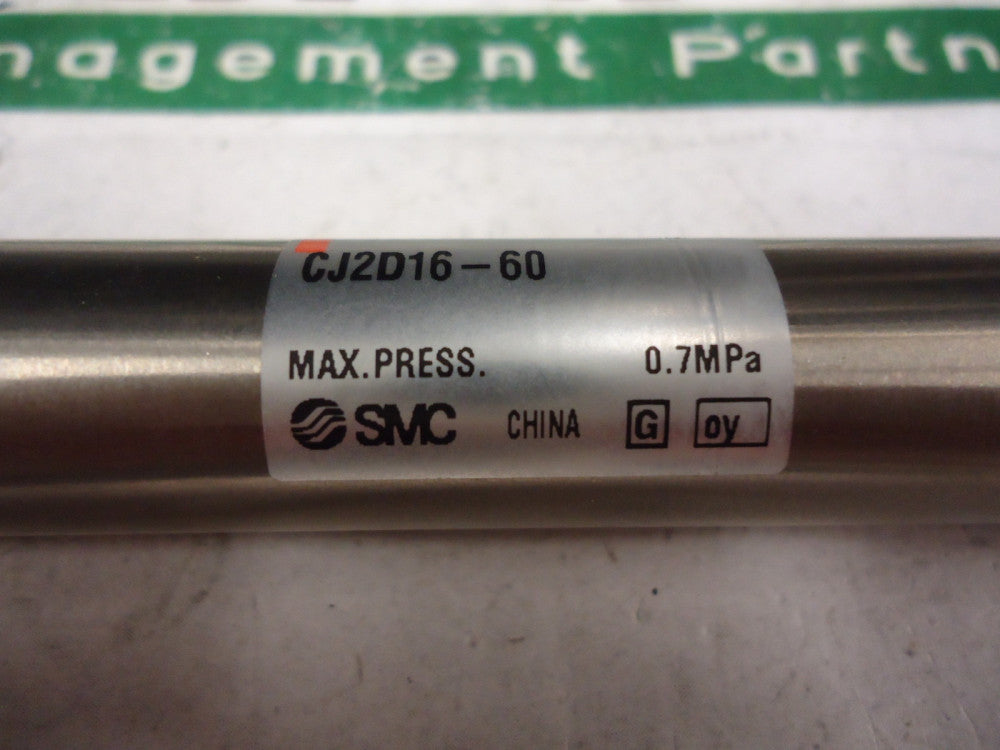 CJ2D16-60, SMC, Double Acting Round Body Cylinder, USED!