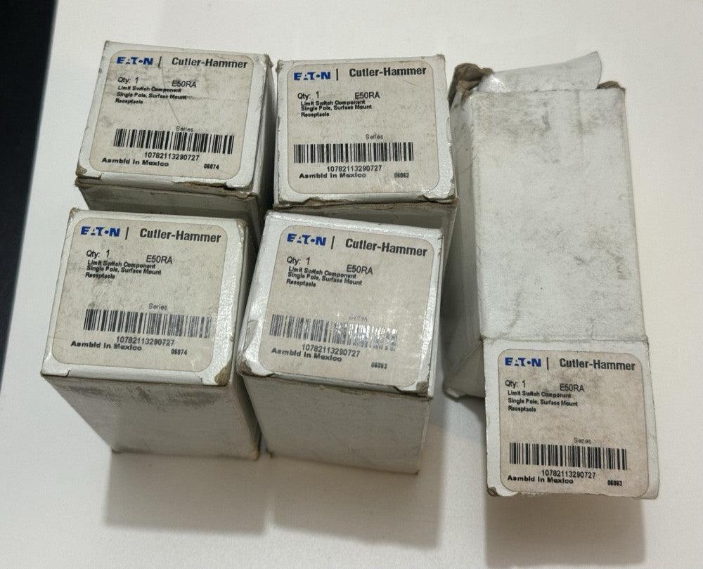 Lot of 5 - Eaton Cutler-Hammer E50RA Limit Switch Receptacle Series A1 - Unused