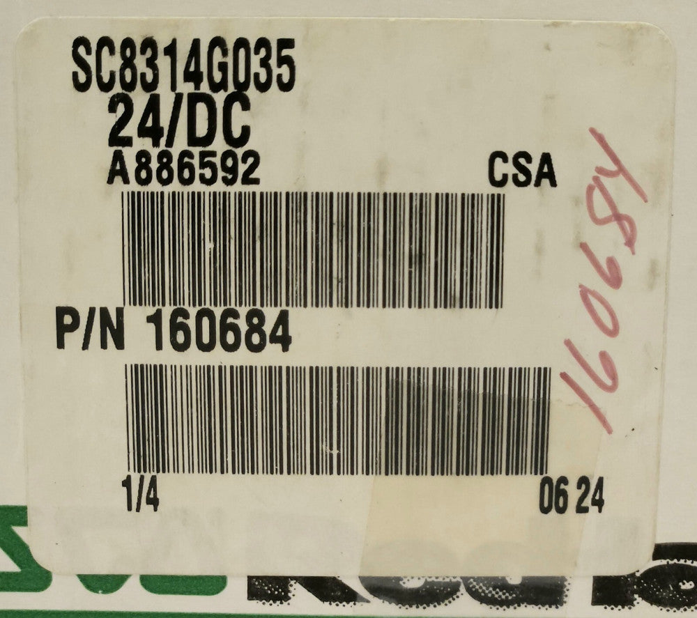 ASCO SC8314G035 Red Hat Solenoid Control Valve 30-70 PSI 24 VDC 1/4" 16084