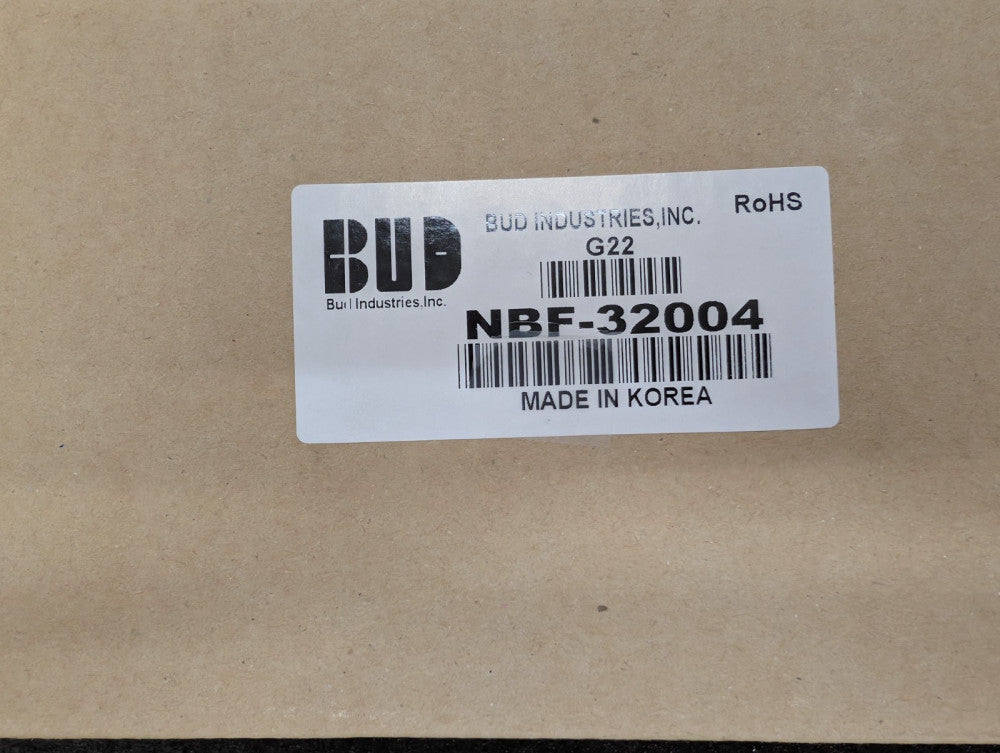 New, Bud Industries, NBF-32004, BOX ABS GRAY 5.9 INCH L X 3.93 INCH W