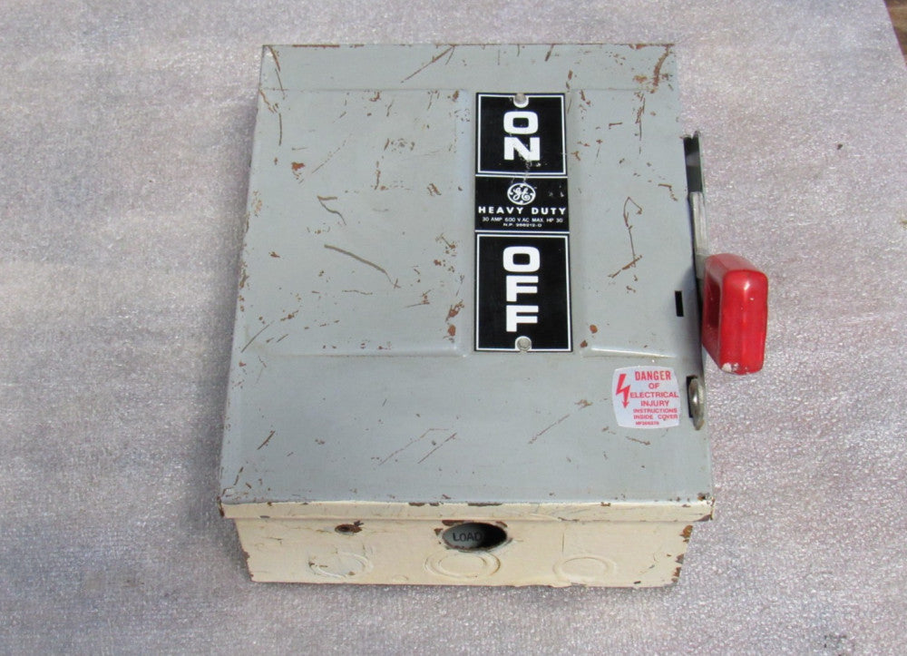 GE THN3361 Non-Fusible Heavy Duty Safety Switch Mod 4 30 A Amp 600Vac 250Vdc