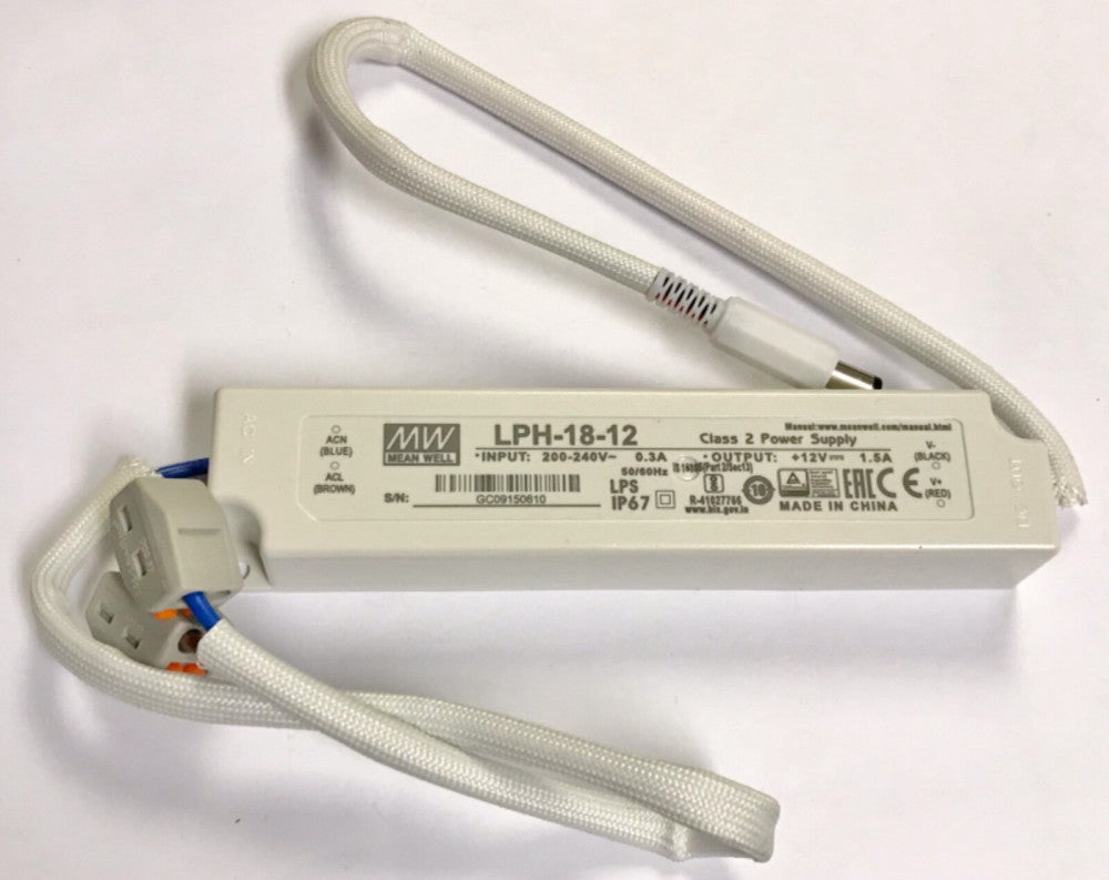 MEANWELL LPH 18 12 Power Supply Input 200-240 VAC Output 12 VDC LPH-18-12