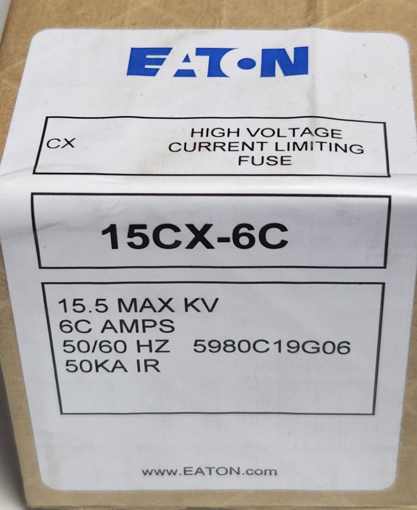 SEALED EATON CUTLER HAMMER 15CX-6C 15.5 Max KV 6C AMPS 5980C19G06 High Voltage