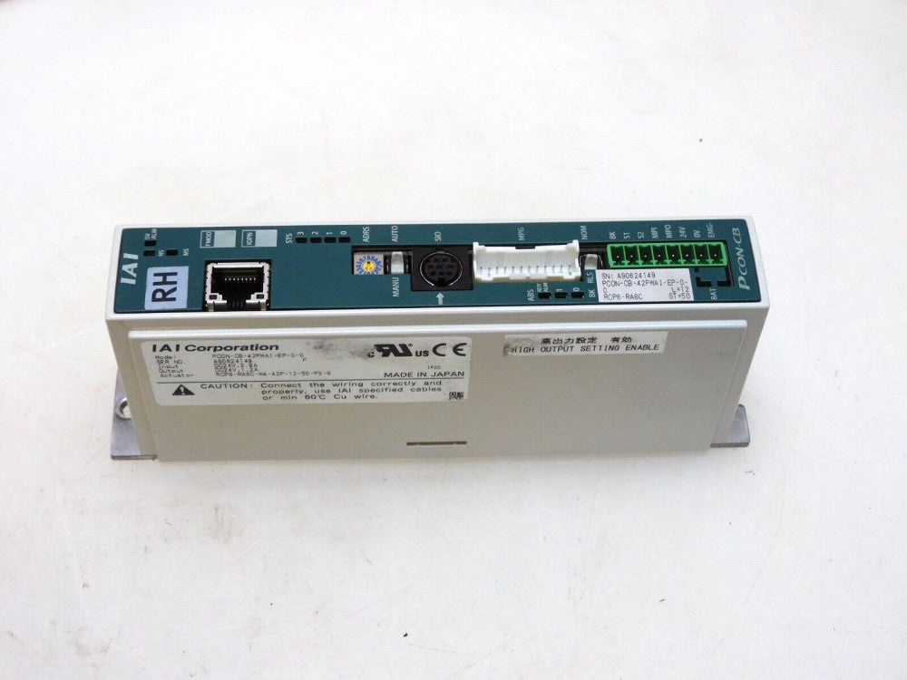 IAI POSITION CONTROLLER PCON-CB-42PWAI-EP-0-0 IN 24VDC 3.8A OUTPUT 24VDC 1.2A