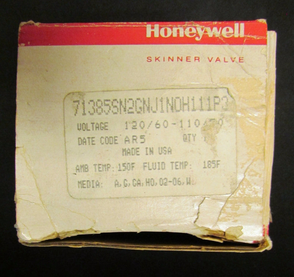 HONEYWELL SKINNER VALVE 71385SN2GNJ1N0H111P3 110/120V Solenoid Valve