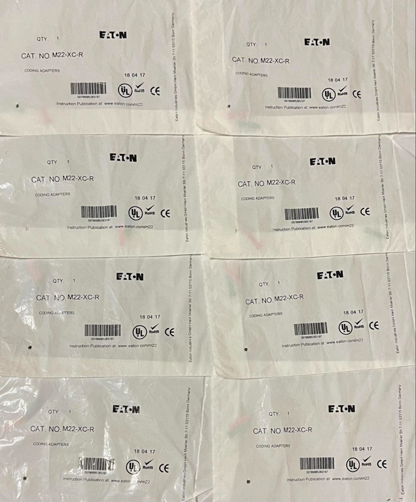 (LOT OF 8) EATON CUTLER HAMMER M22 XC R Coding Adapters