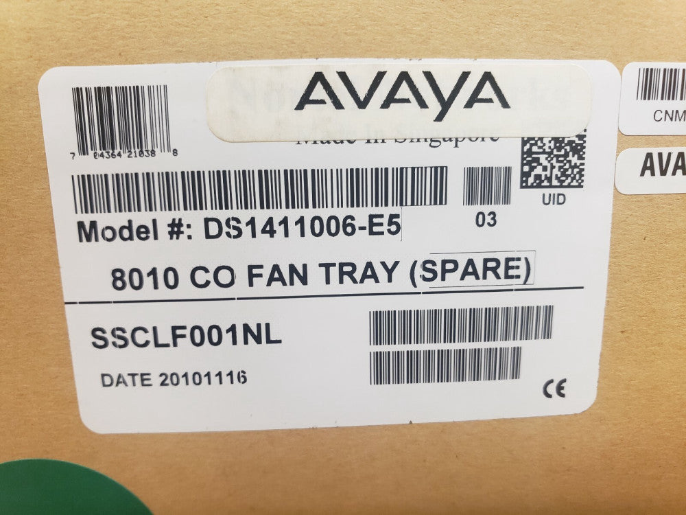 New - AVAYA - DS1411006-E5 - 8010 Co Fan Tray
