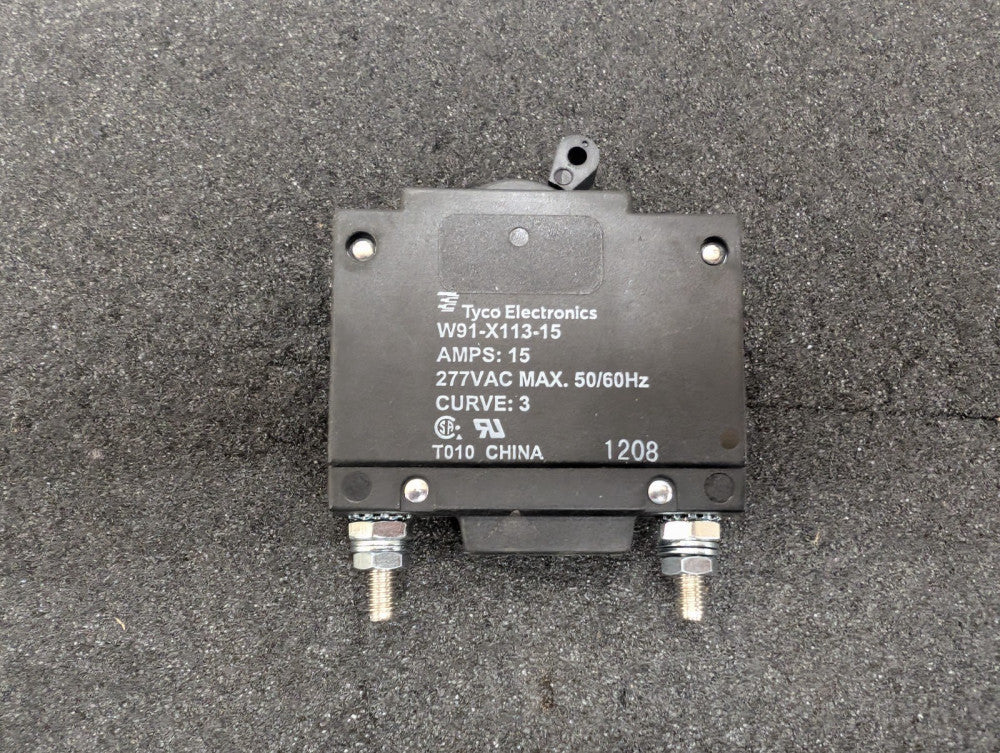 New, Tyco Electronics, W91-X113-15, Circuit Breakers CIRCUIT BREAKER SWITCH 15A