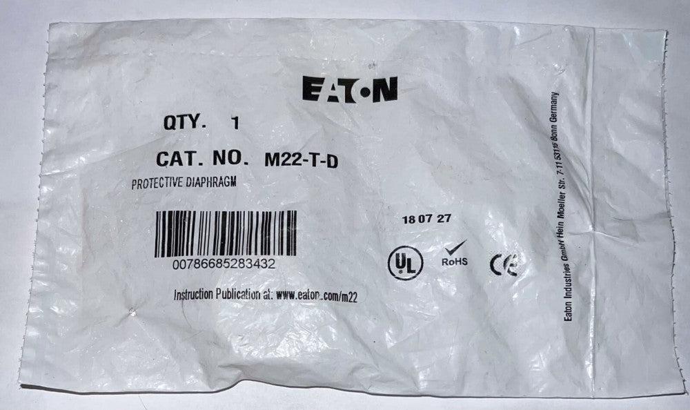 EATON M22 T D Protective Diaphragm M22-T-D