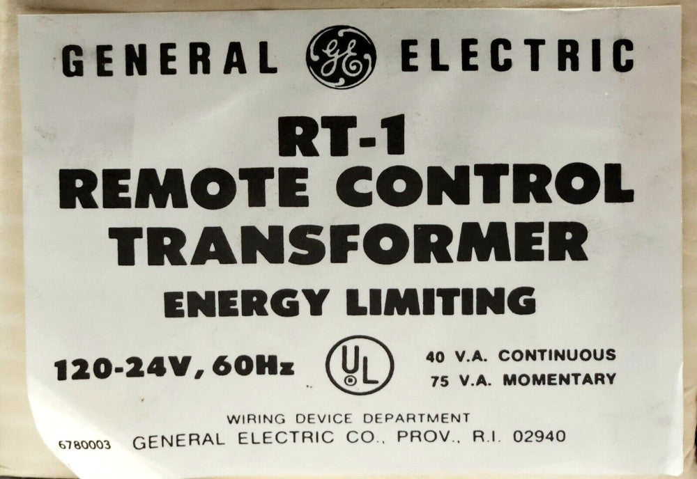 GENERAL ELECTRIC FOSTER RT-1 Emergency Lighting Remote Control Transformer 12652