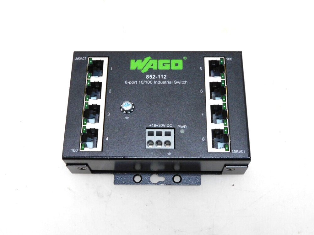 WAGO 852-112 8-PORT 10/100 INDUSTRIAL ETHERNET SWITCH