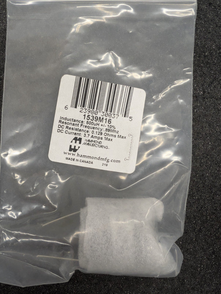 New, Hammond, 1539M16, RF Choke, heavy duty hash choke, inductance 500uH