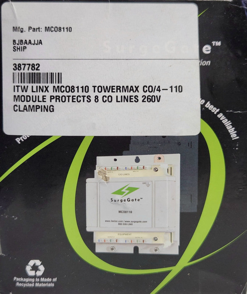 ITW LINX MC08110 SURE GATE 2800 080 30B TOWERMAX CO/4 110 Module