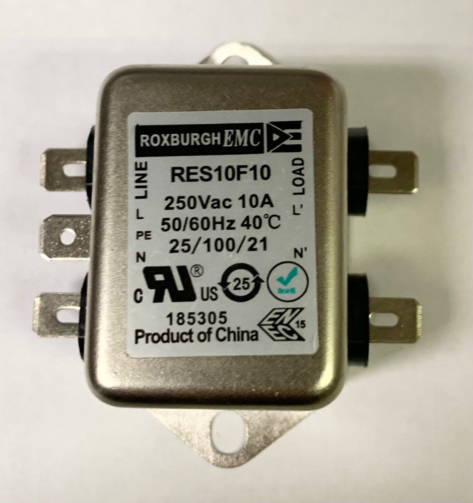 ROXBURGH EMC RES10F10 250 VDC 10 AMP 185305 LINE FILTER