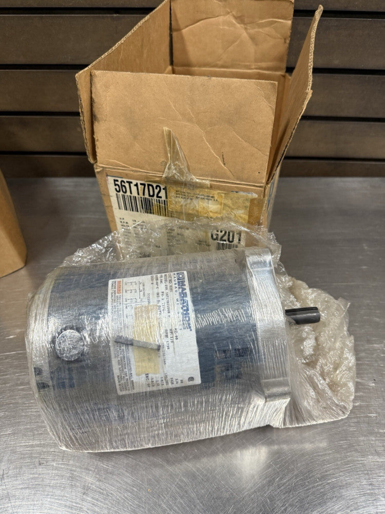 Marathon 56T17D2106B G201 Motor 1/3HP, 3PH, 208-230/460V, 56C - New Unused