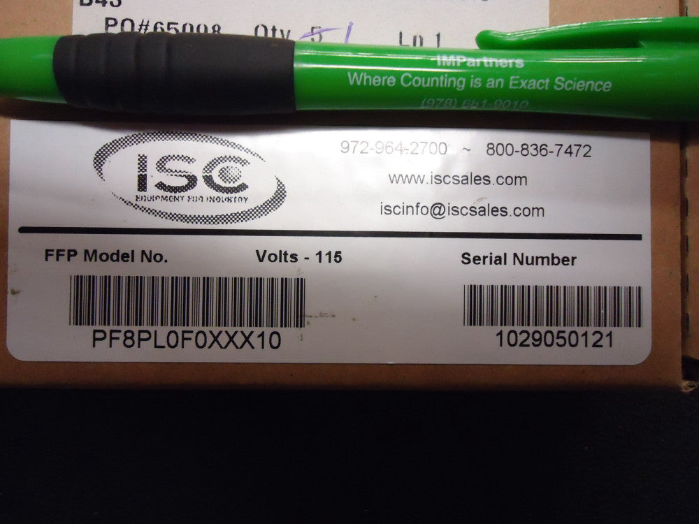 New, ISC, PF8PL0F0XXX10, Fan Louver Assem. 5.8"x5.8"