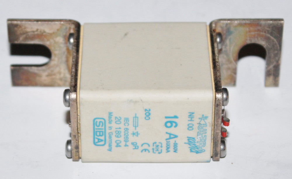 SIBA ULTRA RAPID NH00 VDE 0636/23 20 189 04 16 Amp Fuse 660V