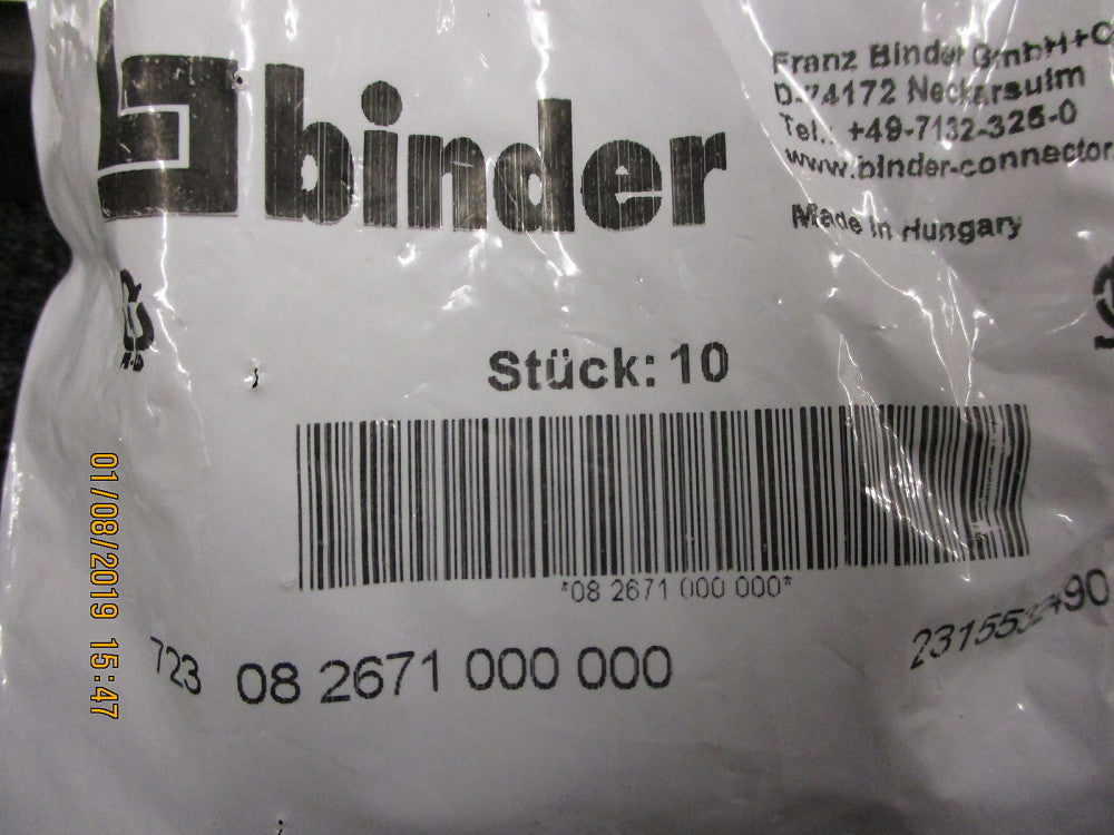 08 2671 000 000 Binder Connector Accessories Protection BRAND NEW! @ 10 Pieces