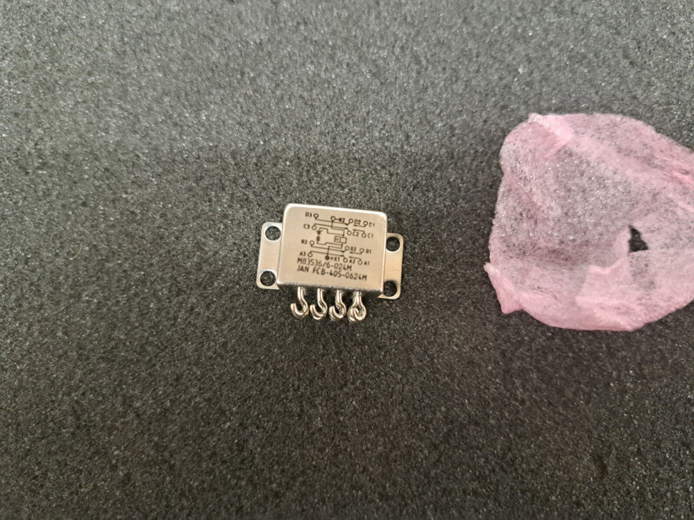 New, TE Connectivity, M83536/6-024M, RELAY GEN PURPOSE 4PDT 5A 28V