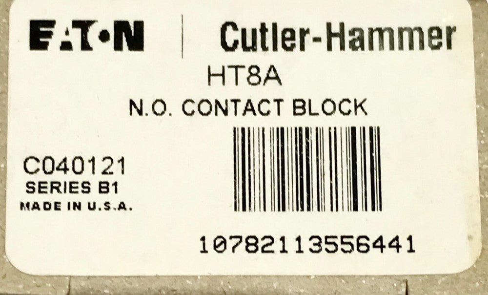 EATON CUTLER HAMMER HT8A NO Pushbutton Contact Block