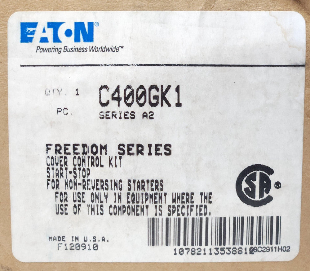 EATON CUTLER HAMMER C400GK1 Freedom Series START STOP Cover Control Kit