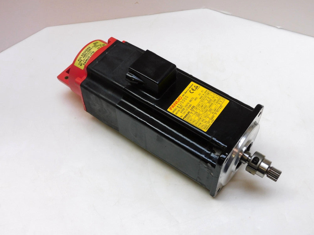 GE FANUC A2/3000 A06B-0373-B675 AC SERVO MOTOR 0.5KW 129V 3000RPM 2.6A 3PH 200Hz