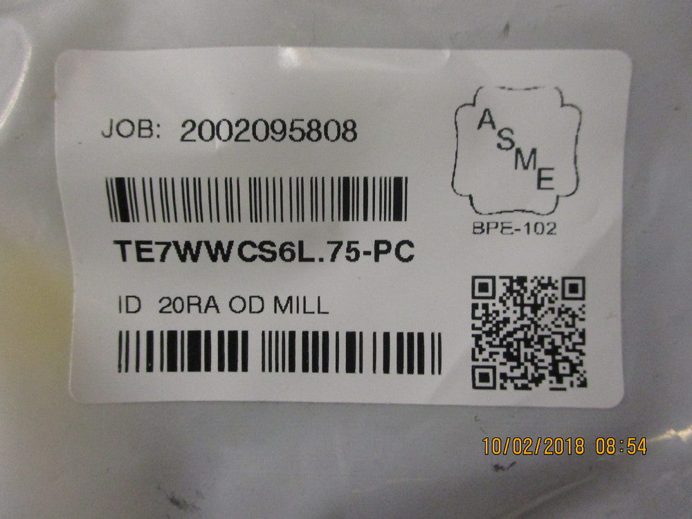 TE7WWCS6L.75-PC Maxpure BPE Series 3/4 Short Outlet Tee, T316L SS BRAND NEW!
