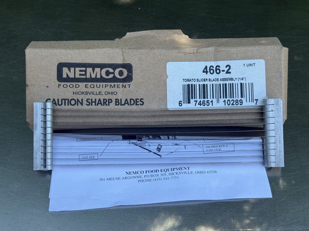 NEMCO 466-2 Tomato Slicer Blade Assembly 1/4" - New