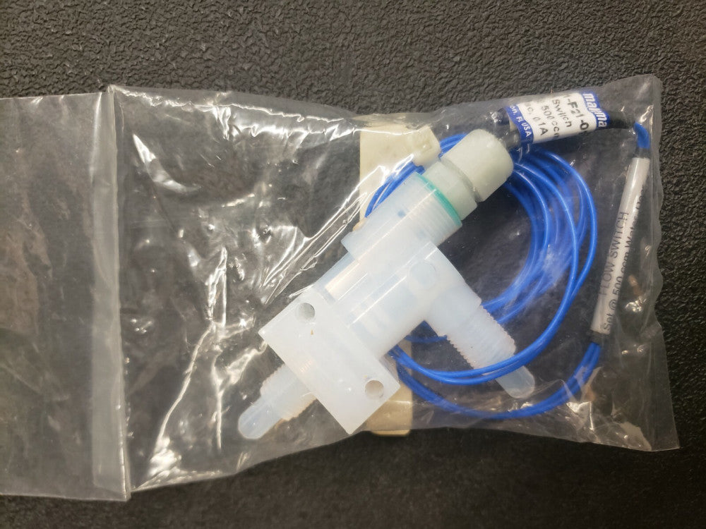 NEW-OPEN BOX, MALEMA, M-61-F21-01-023, Flow Switch, PFA 1/4" Flare, SPST N.O.