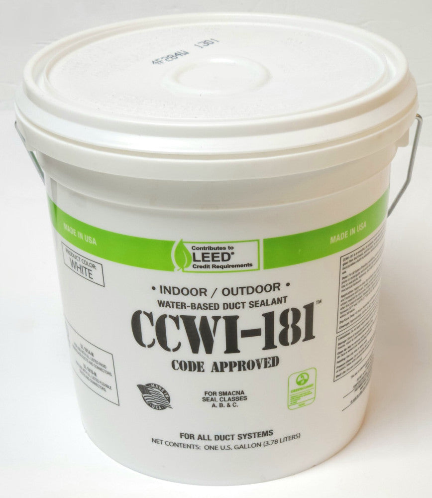 HARDCAST CCWI 181 WHITE Indoor Outdoor Water Based DUCT Sealant ONE Gallon