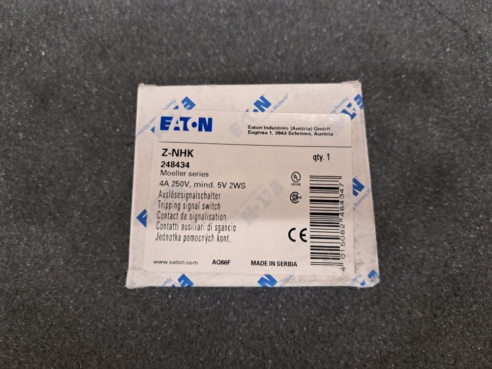 New, Eaton, Z-NHK, Auxiliary Contact, Dpdt, 230V