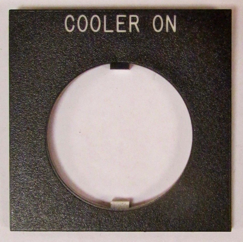 ALLEN BRADLEY CUTLER HAMMER SQUARE D 30.5 MM Plastic COOLER ON Legend Plate