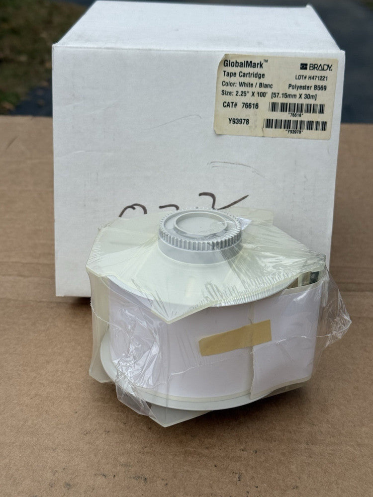 Brady 76616 Globalmark B569 WHITE Tape Cartridge 2.25" x 100' - New