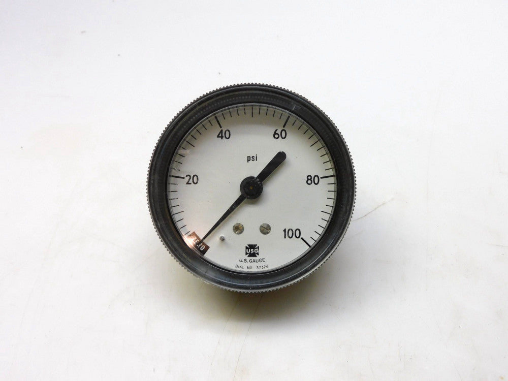 US GAUGE 37326 PRESSURE GAUGE 0-100PSI 1/8" NPT BM
