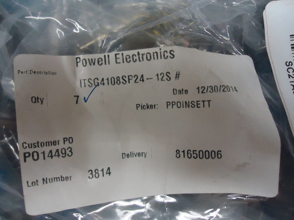 ITSG4108SP24-12S GLENAIR CRIMP PLUG 90DEG B/S SKT BRAND NEW!