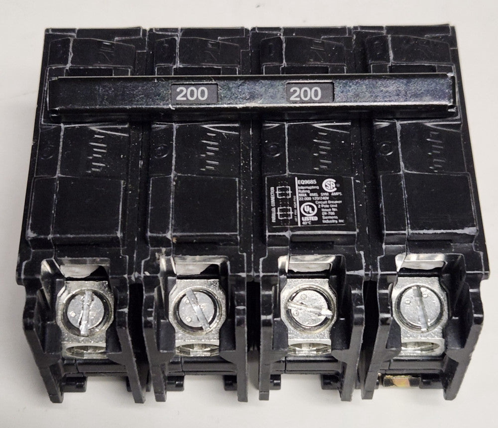 SIEMENS EQ9685 4 Pole 200 AMP Type EQ EQ-P Main Circuit Breaker