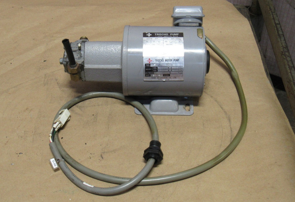 TROCHO MOTOR PUMP KSP-MA27J-100W KSP-27A KT-100 TP-4512T 0.1 KW 3PH 200/220V 4P