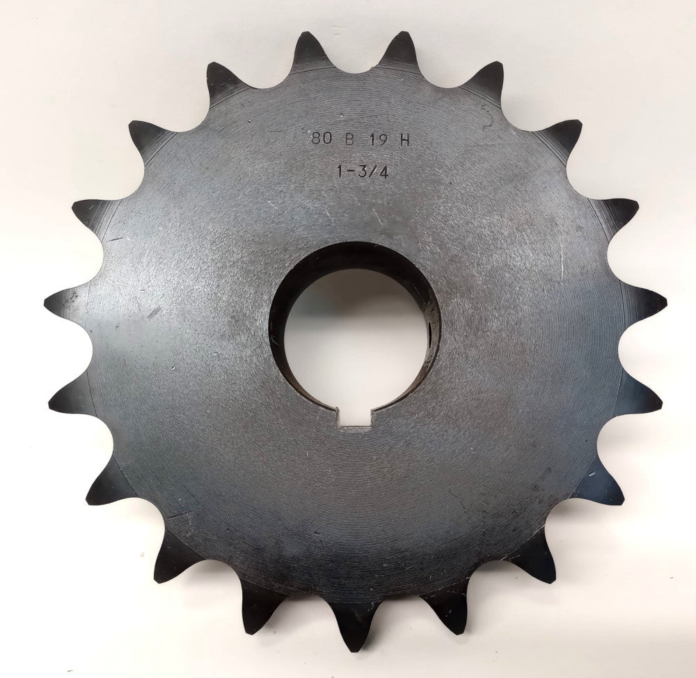Sprocket 80B19H 1-3/4 Hardened 1-3/4" Keyed Bore Sprocket 80B19H134