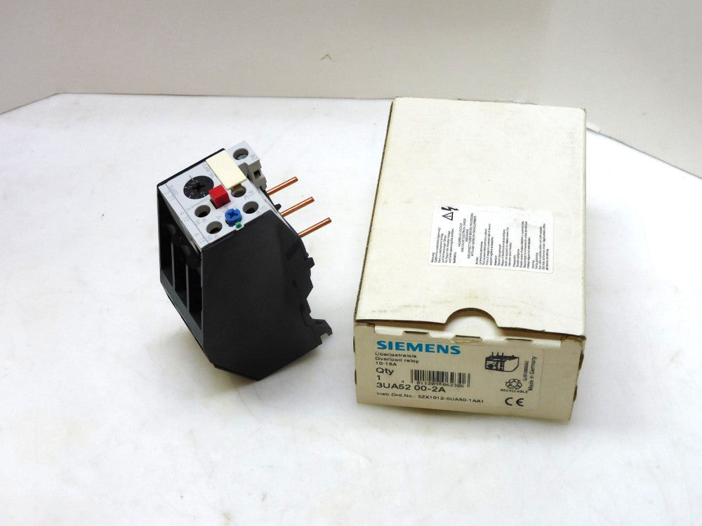 Siemens 3UA52 00-2A Overload Relay 10-16A