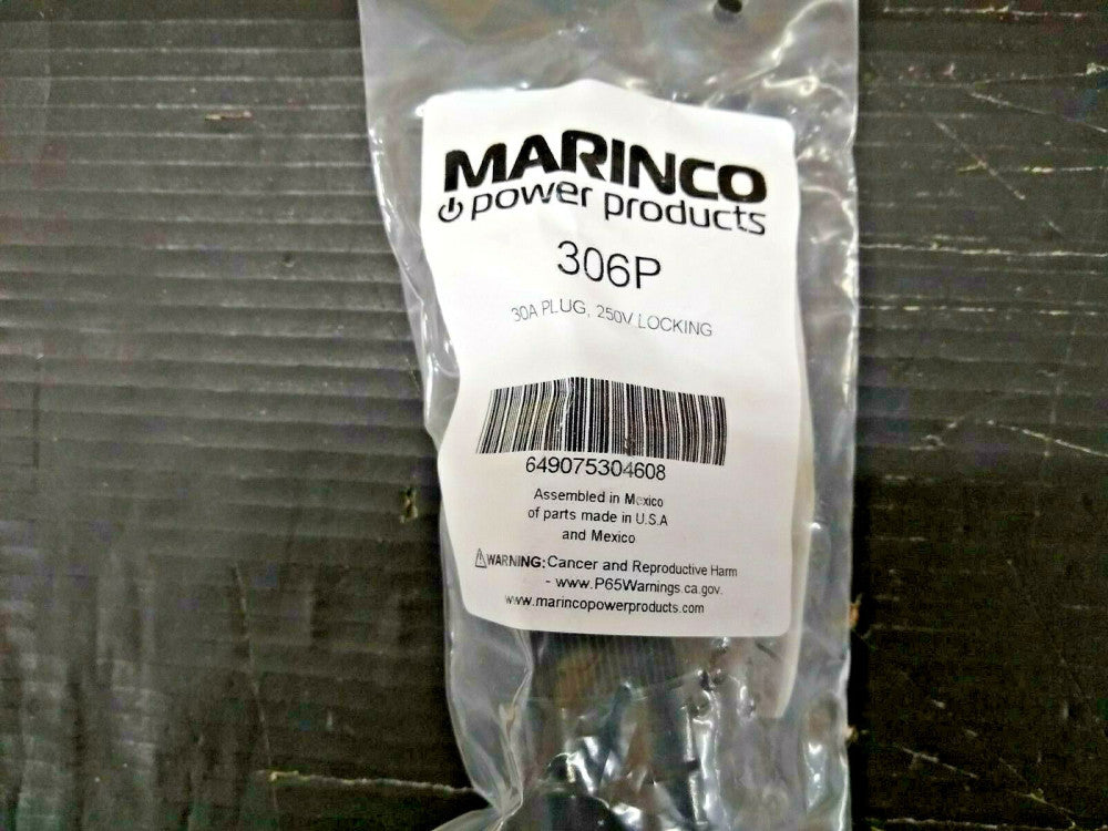 New, Marinco, 306P, 30A/250V PLUG